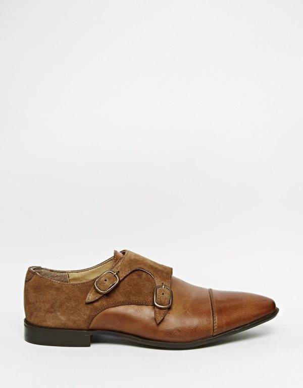 Double Monk Shoes in Tan Leather – Shophistic Lite