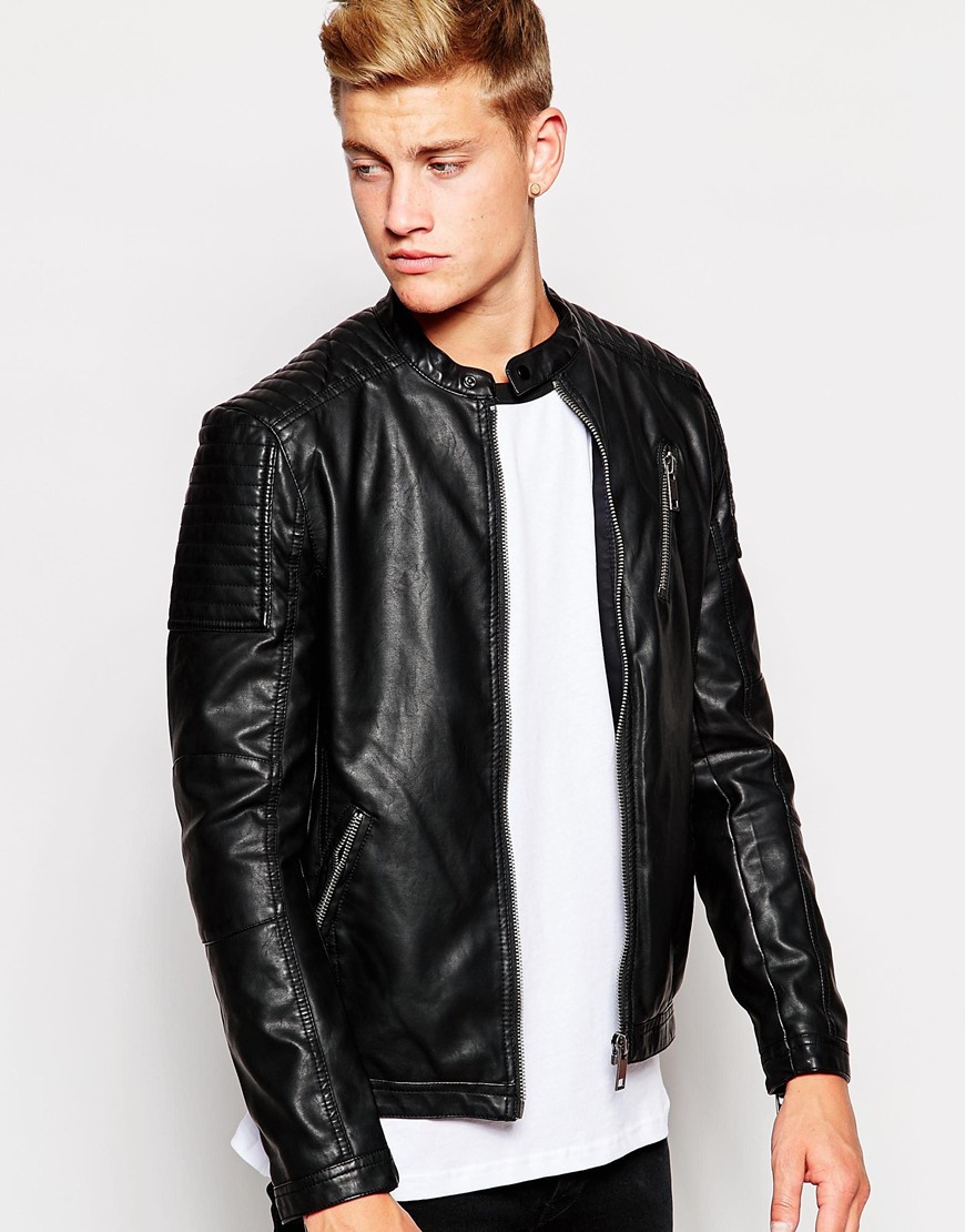Faux Leather Zip Jacket – Shophistic