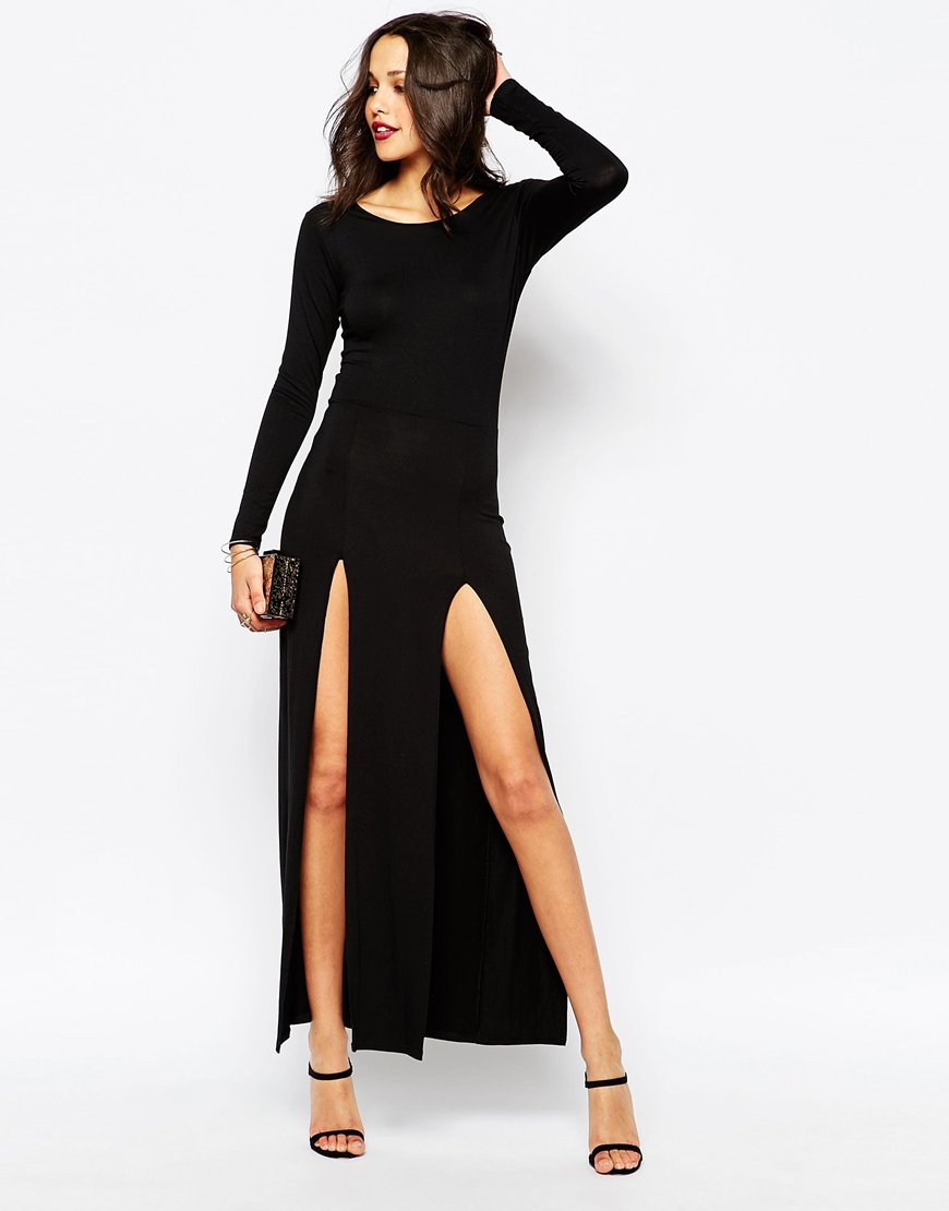 Sleeve Double Split Maxi Dress – Shophistic
